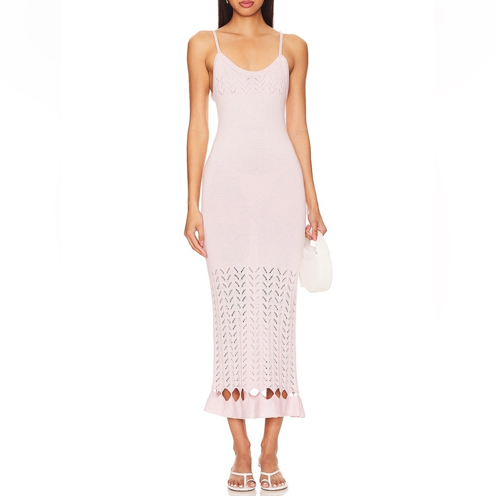 PEIXOTO Nora Knit Dress in Blush Petal
